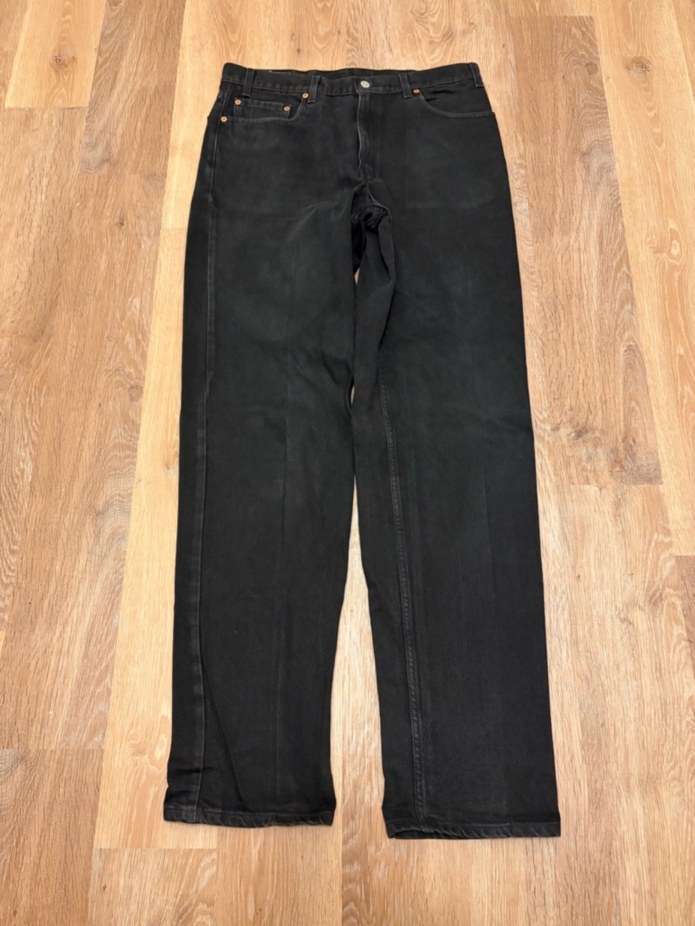 Y2K 2002 Levi's 550 Relaxed Fit Baggy Black Jeans Men's 36x36